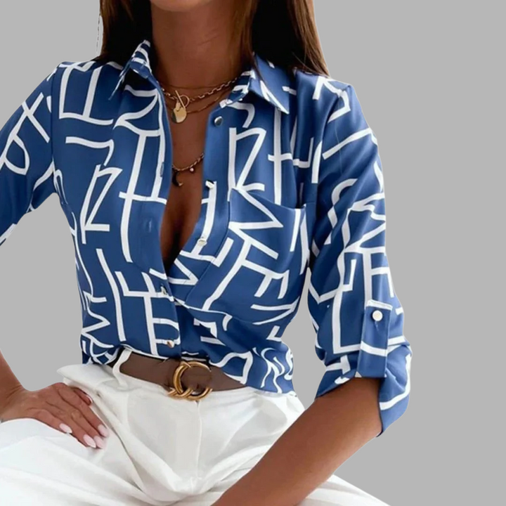 MD | Blouse Élégante avec Col