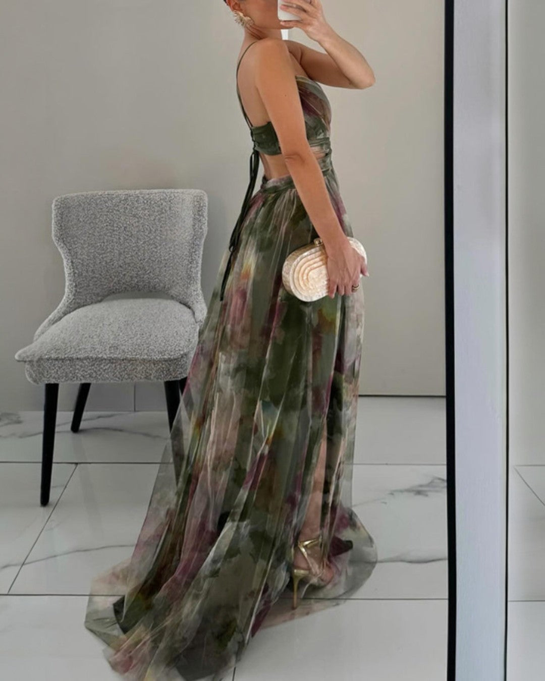MD | Robe Maxi Élégance Florale