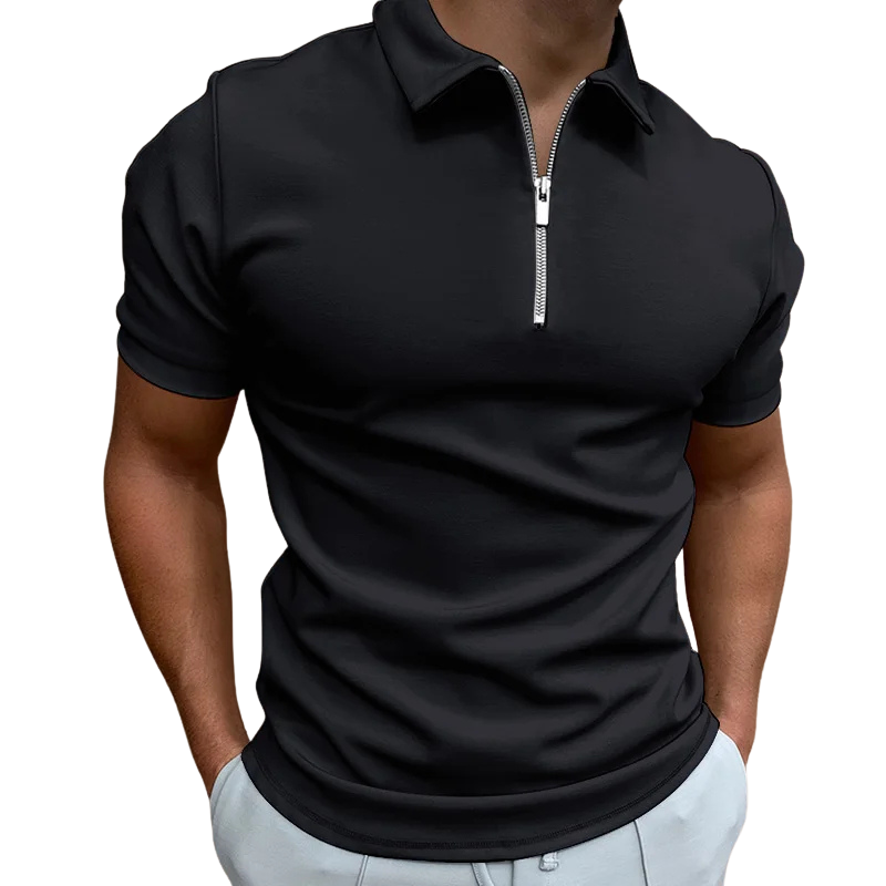MD | POLO MODERNE AVEC ZIP MI-HAUT