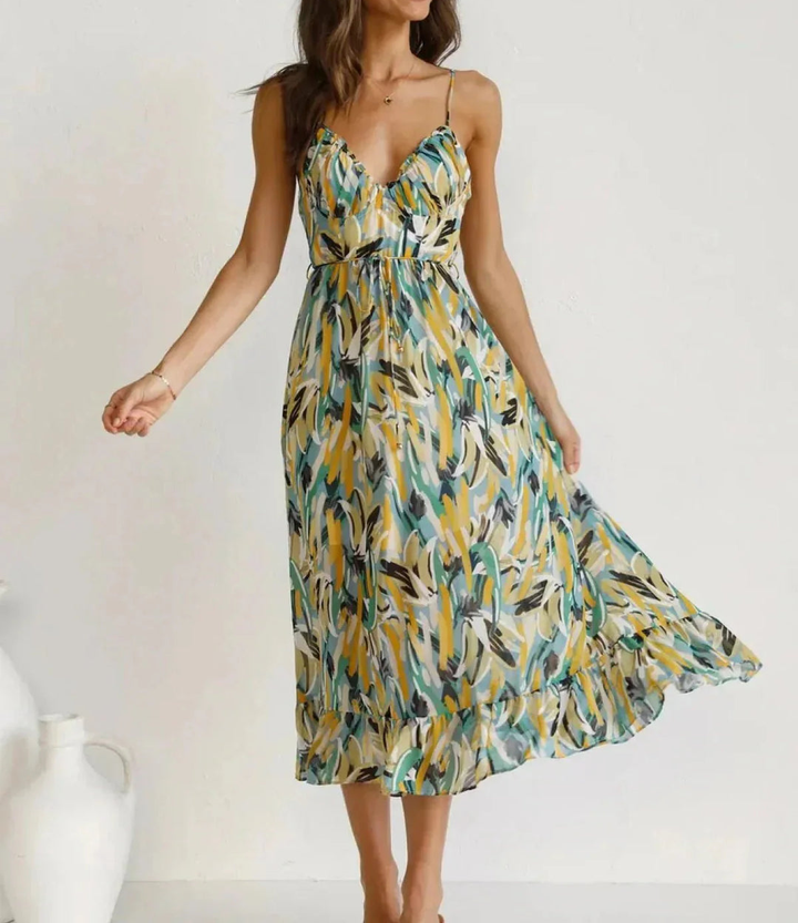 MD | Robe Midi Éclat Coloré