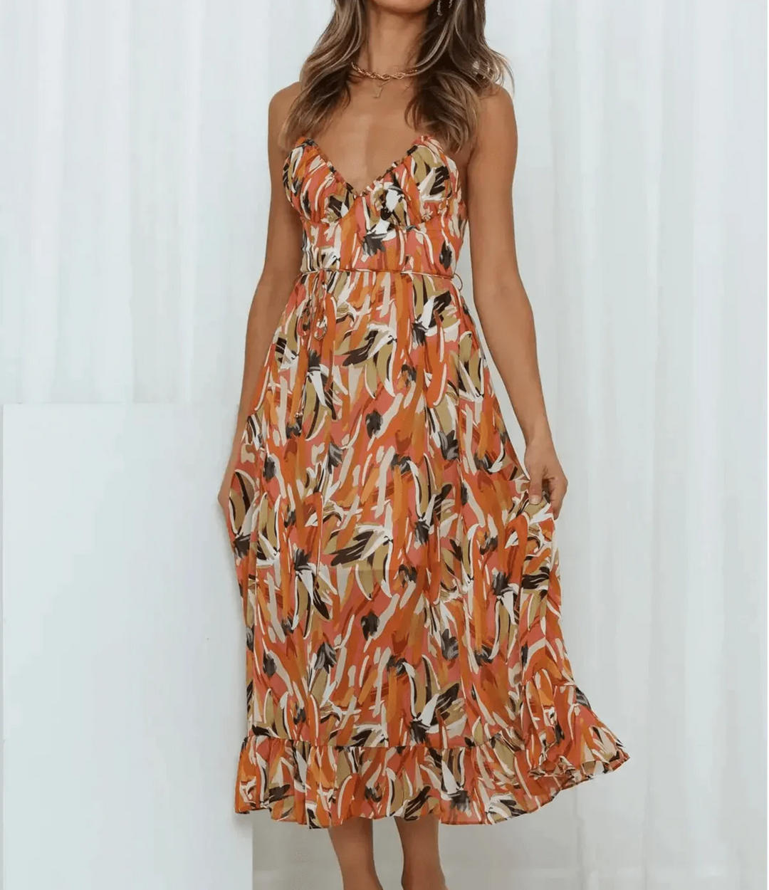 MD | Robe Midi Éclat Coloré