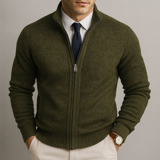 MD | Cardigan Zippé Col Montant Henri