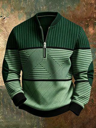 MD | Victor - Pull élégant pour hommes avec fermeture éclair