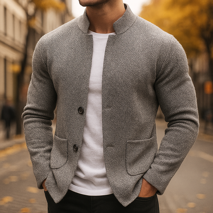 MD | CARDIGAN EN LAINE TRICOTÉE POUR HOMME