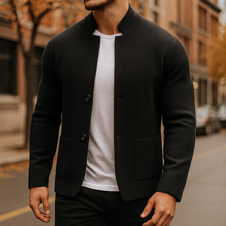 MD | CARDIGAN EN LAINE TRICOTÉE POUR HOMME
