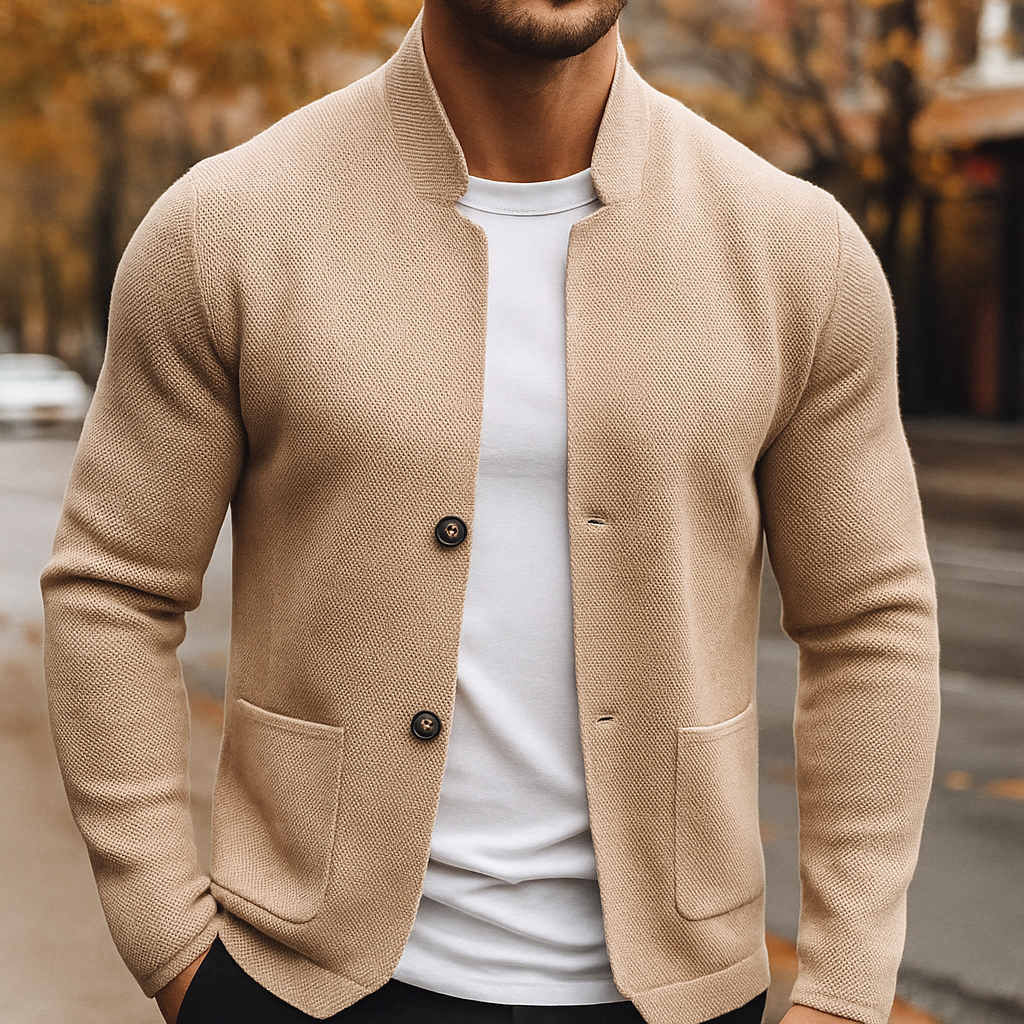 MD | CARDIGAN EN LAINE TRICOTÉE POUR HOMME