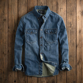 MD | CHEMISE À RAYURES MANCHES LONGUES
