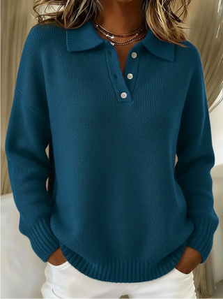 MD | PULL COL POLO MAILLE DOUCE