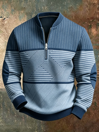 MD | Victor - Pull élégant pour hommes avec fermeture éclair