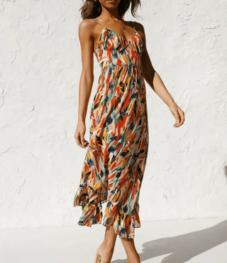 MD | Robe Midi Éclat Coloré