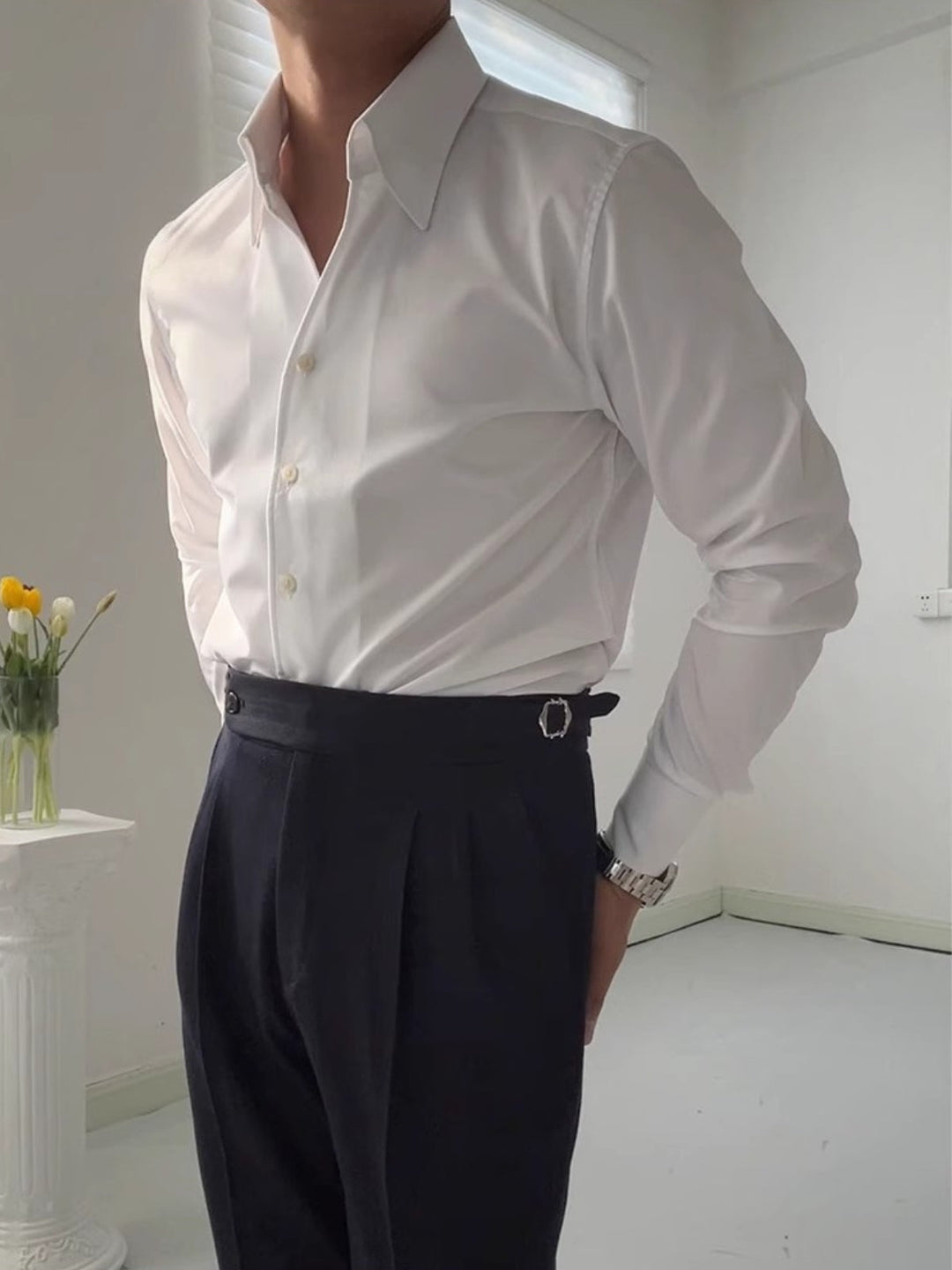 MD | CHEMISE ATHLÉTIQUE ITALIENNE EN BAMBOU