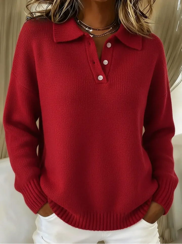 MD | PULL COL POLO MAILLE DOUCE