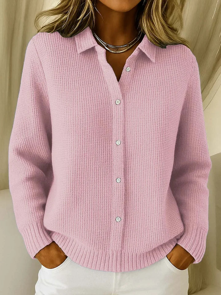 MD | CARDIGAN MAILLE COL CHEMISE
