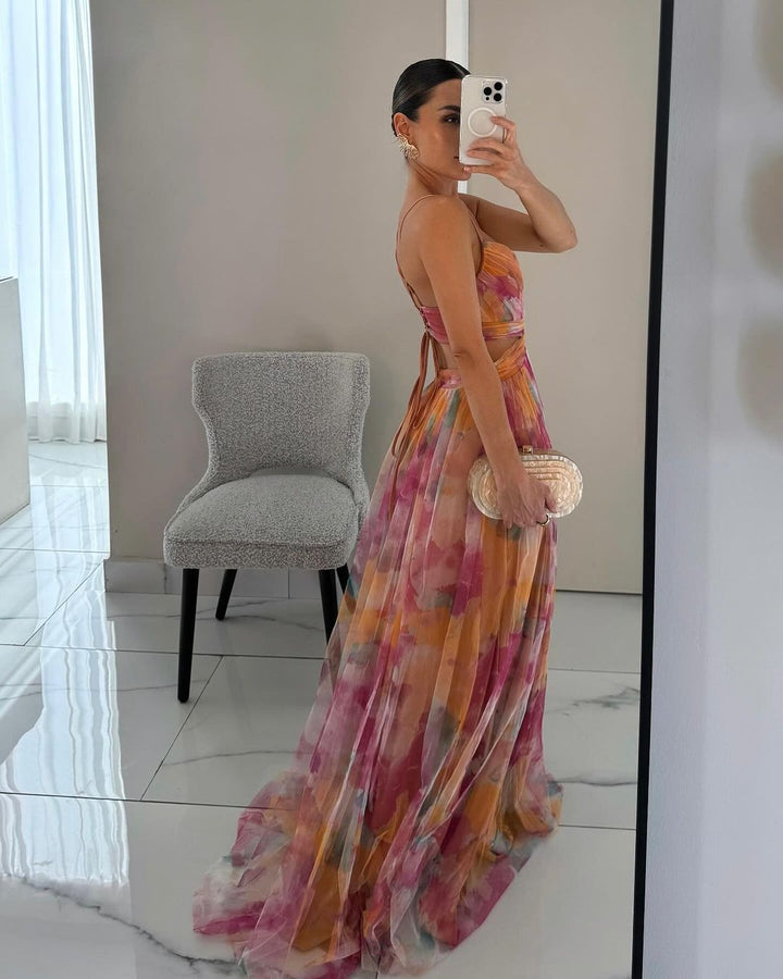 MD | Robe Maxi Élégance Florale