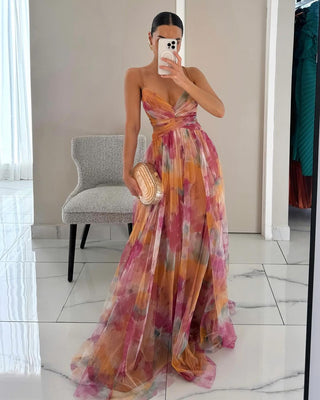 MD | Robe Maxi Élégance Florale