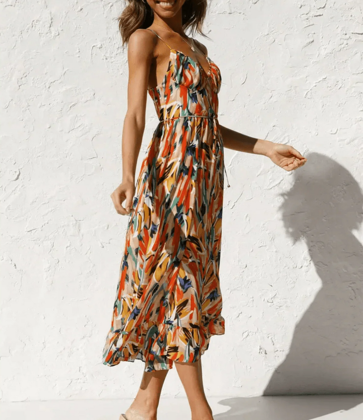 MD | Robe Midi Éclat Coloré