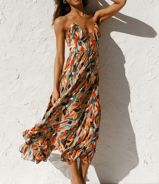 MD | Robe Midi Éclat Coloré