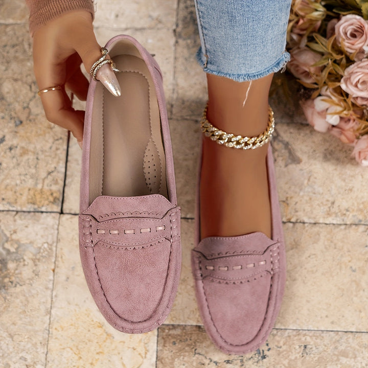 MD | MOCASSINS EFFET DAIM FESTONNÉS
