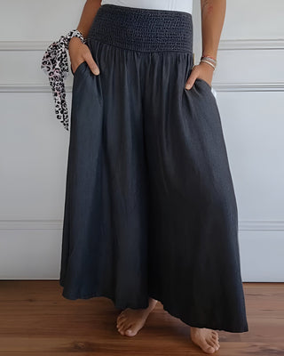 MD | PANTALON AVEC TAILLE SMOCKÉE