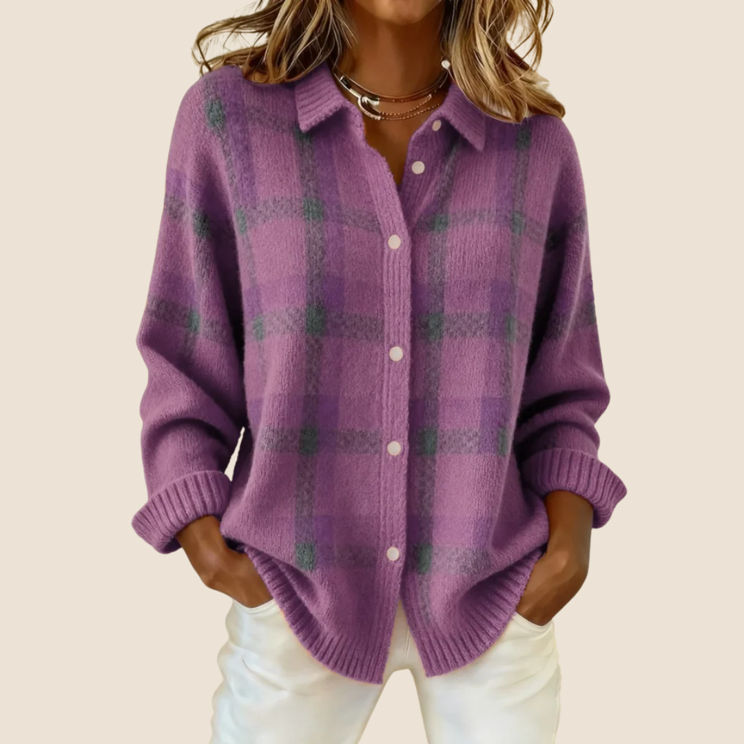 MD | CHEMISE EN MAILLE À CARREAUX