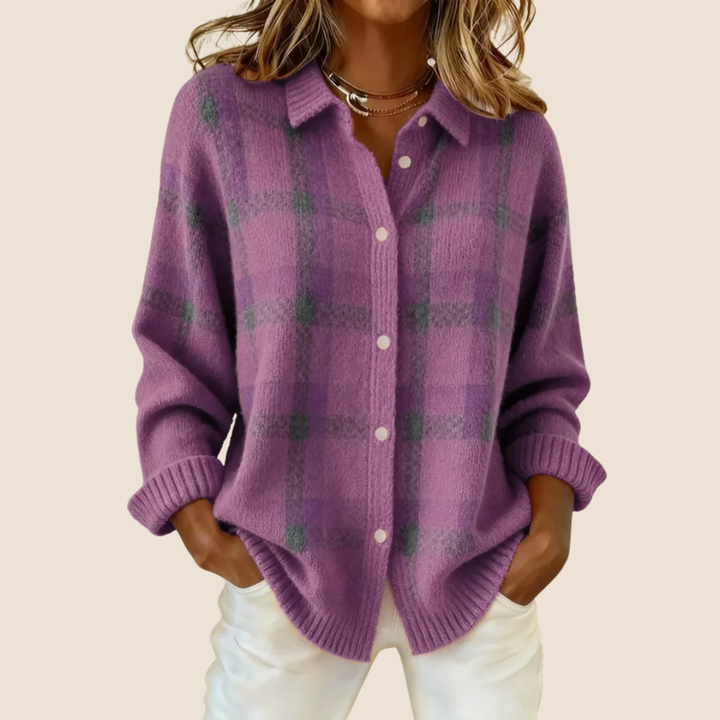 MD | CHEMISE EN MAILLE À CARREAUX
