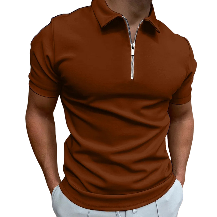 MD | POLO MODERNE AVEC ZIP MI-HAUT