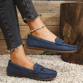 MD | MOCASSINS EFFET DAIM FESTONNÉS