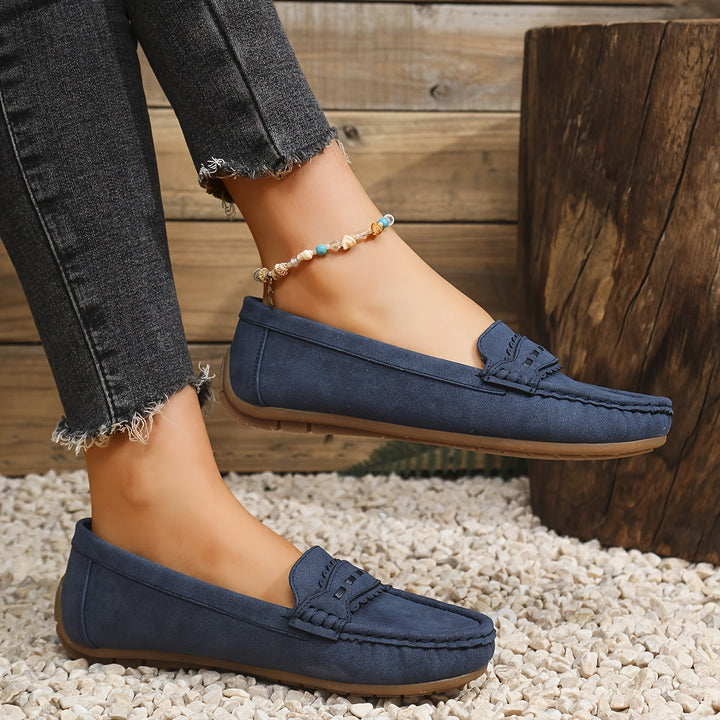 MD | MOCASSINS EFFET DAIM FESTONNÉS