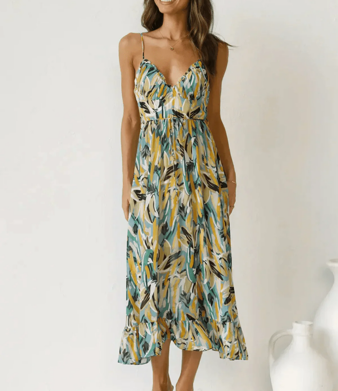 MD | Robe Midi Éclat Coloré