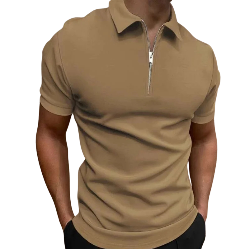 MD | POLO MODERNE AVEC ZIP MI-HAUT