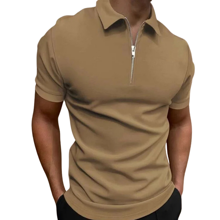 MD | POLO MODERNE AVEC ZIP MI-HAUT
