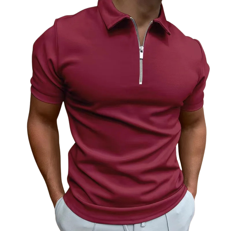 MD | POLO MODERNE AVEC ZIP MI-HAUT