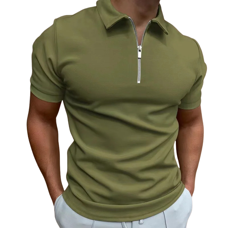 MD | POLO MODERNE AVEC ZIP MI-HAUT