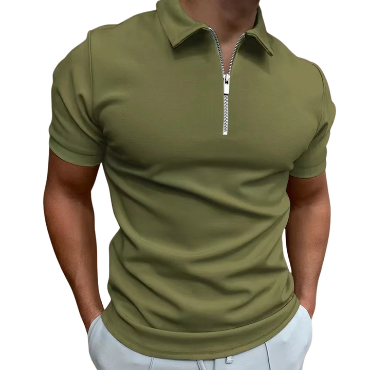 MD | POLO MODERNE AVEC ZIP MI-HAUT