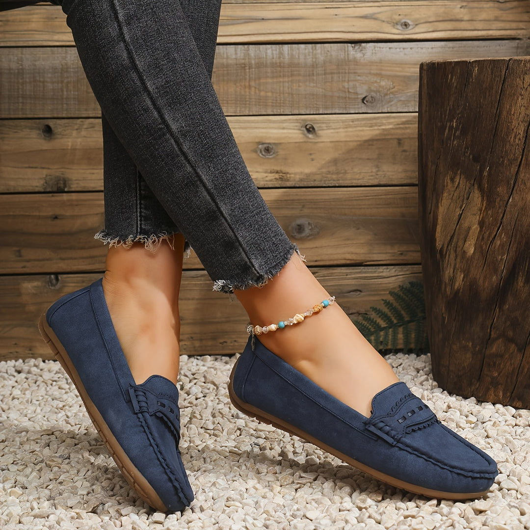 MD | MOCASSINS EFFET DAIM FESTONNÉS