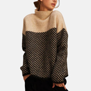 MD | PULL À COL MONTANT EN COTON