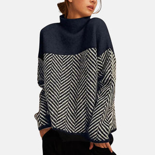 MD | PULL À COL MONTANT EN COTON