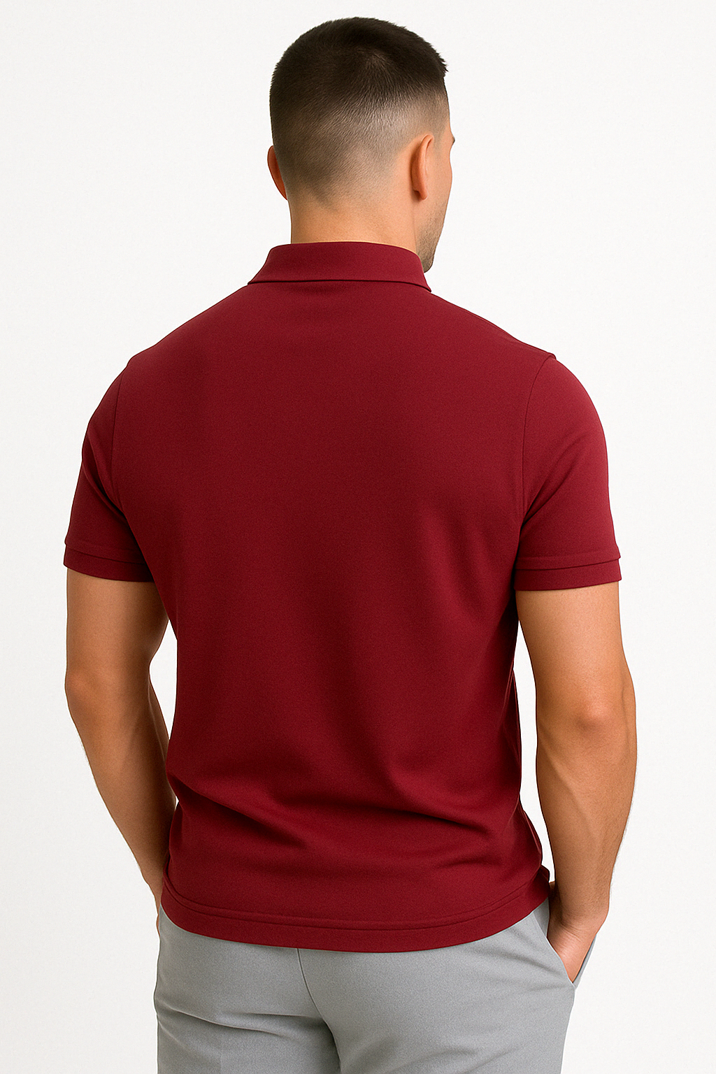 MD | POLO MODERNE AVEC ZIP MI-HAUT