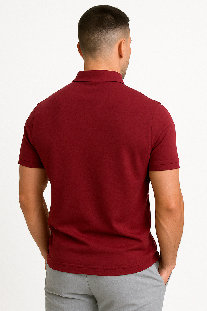 MD | POLO MODERNE AVEC ZIP MI-HAUT