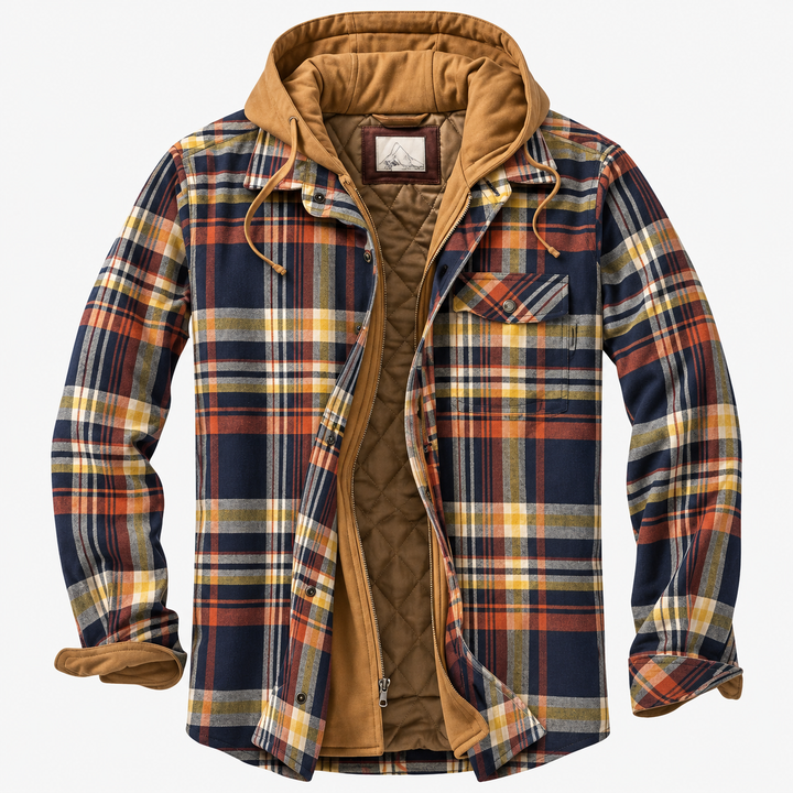 MD | Veste Patchwork à Motifs Carreaux