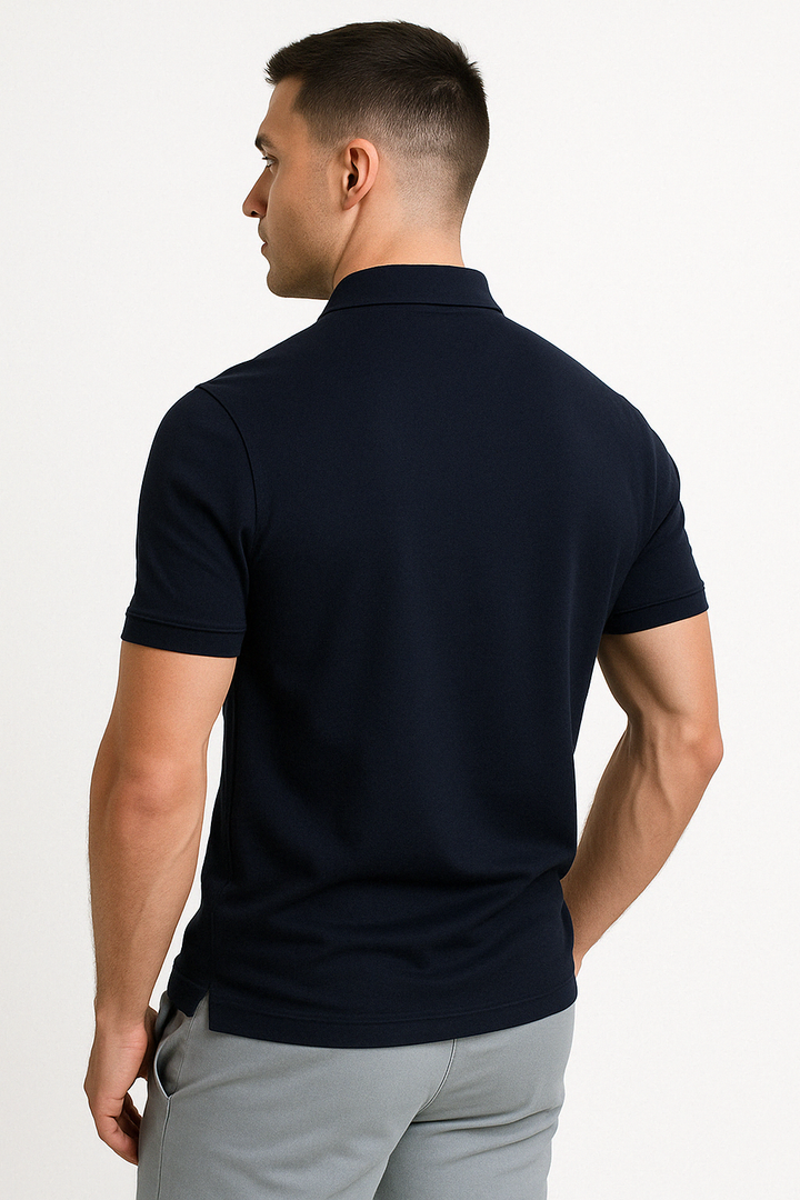 MD | POLO MODERNE AVEC ZIP MI-HAUT
