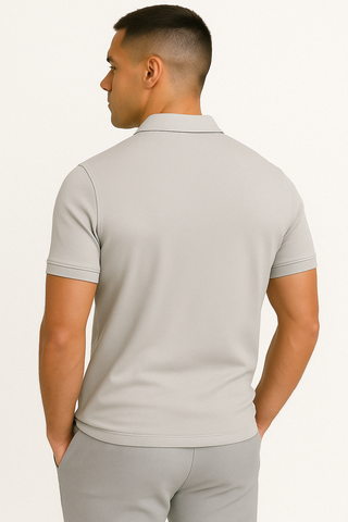 MD | POLO MODERNE AVEC ZIP MI-HAUT