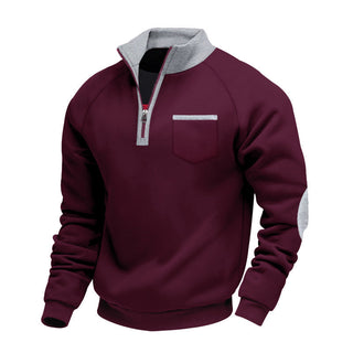 MD | PULL EN POLAIRE AVEC MOITIÉ ZIP POUR HOMME