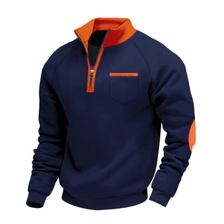 MD | PULL EN POLAIRE AVEC MOITIÉ ZIP POUR HOMME