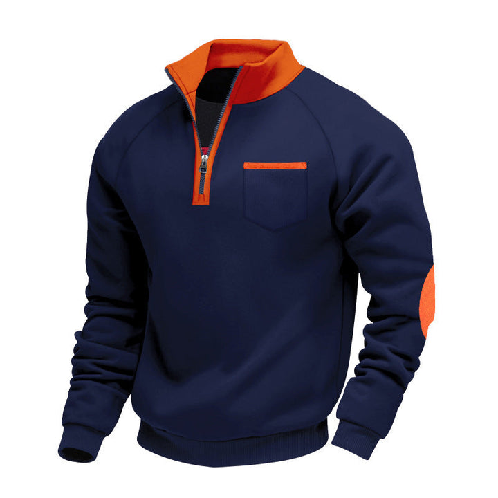 MD | PULL EN POLAIRE AVEC MOITIÉ ZIP POUR HOMME