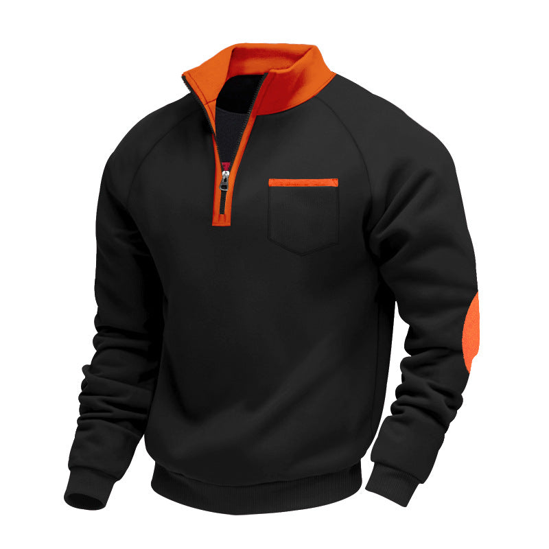 MD | PULL EN POLAIRE AVEC MOITIÉ ZIP POUR HOMME