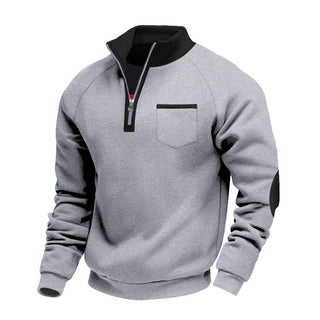 MD | PULL EN POLAIRE AVEC MOITIÉ ZIP POUR HOMME