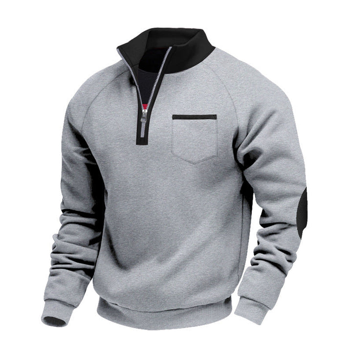MD | PULL EN POLAIRE AVEC MOITIÉ ZIP POUR HOMME