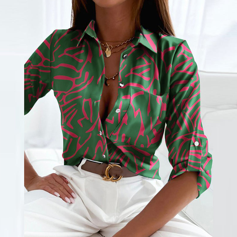 MD | Blouse Élégante avec Col