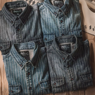 MD | CHEMISE À RAYURES MANCHES LONGUES